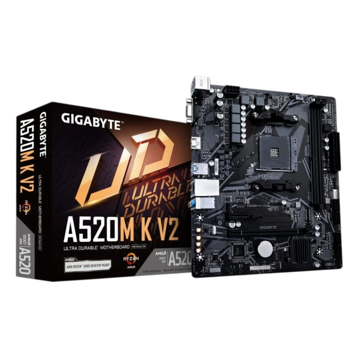 Gigabyte A520M K V2 AMD Zócalo AM4 64GB Micro ATX Negro