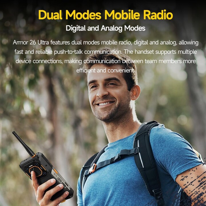 Talkie-walkie Ulefone Armor 26 Ultra 5G, 12 Go 512 Go, 6,78 LCD IPS FHD+, 15 600 mAh, noir