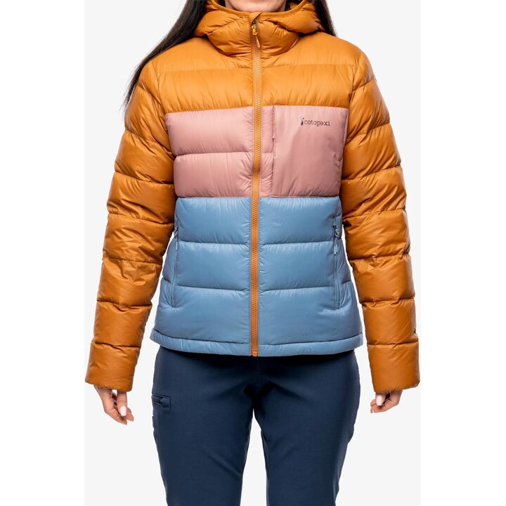 Cotopaxi Fuego Max Down Hooded Jacket - Siena/Fjord Size: S