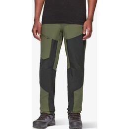 Calças híbridas Mammut Zinal Guide SO - castanho-escuro/preto, tamanho: XL