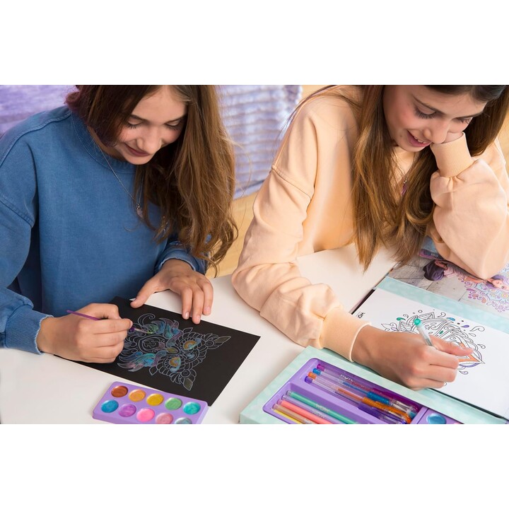 Kids Euroswan WOW00084 set de pintura creativa mandala con purpurina