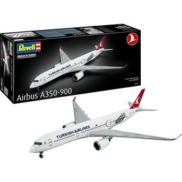 Revell Plastic Model Kit Airbus A350-900 Turkish Airlines, 1/144 Scale