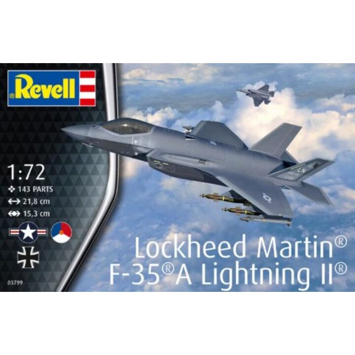 Kit de modelo de plástico a escala 1/72 de Revell del Lockheed Martin F-35A Light