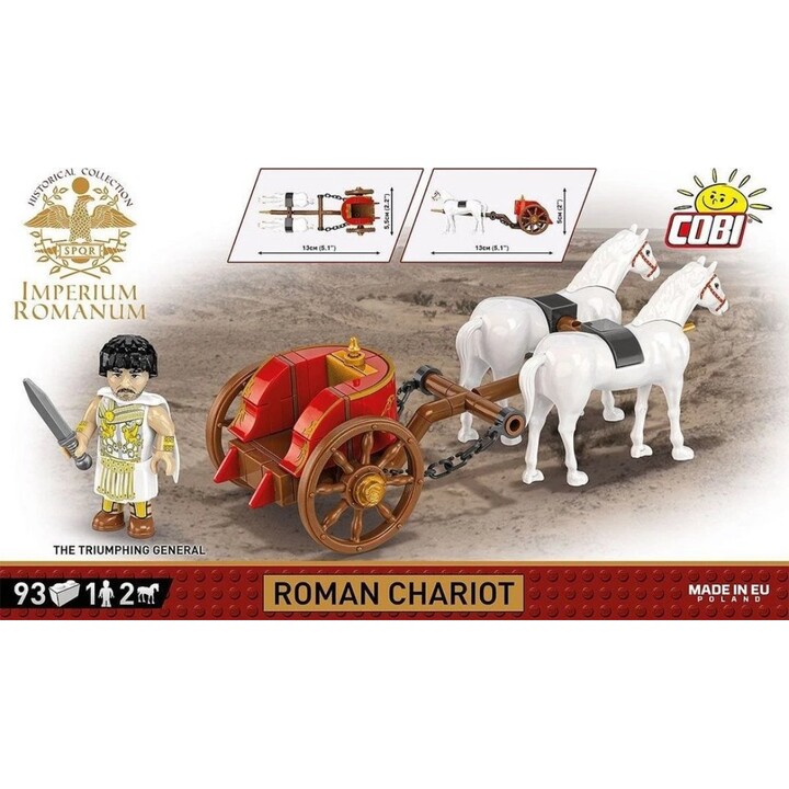 Carrello con blocchi Cobi Klocki "Imperium Romanum" - 93 blocchi