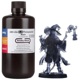 ELEGOO Résine ABS V3.0 Noire Fumé - 1KG pour Imprimantes 3D