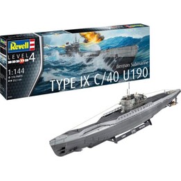 Revell-Plastikmodellbausatz im Maßstab 1:144 des deutschen U-Boots T.IX C/40