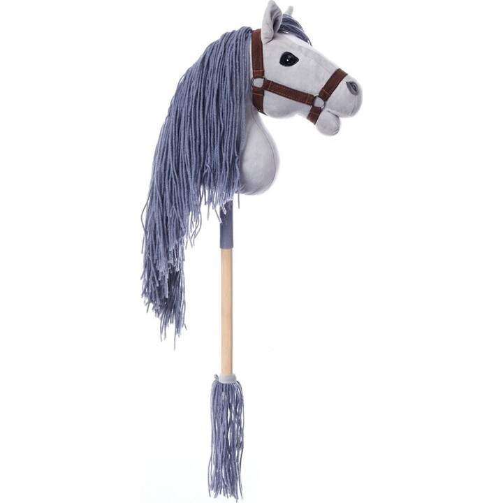 Hoppimals Cheval sur bâton HOPPIHORSE Cheval jouet A3 Gris