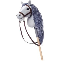 Hoppimals Cavalo num pau HOPPIHORSE Cavalo de brincar A4 Cinza