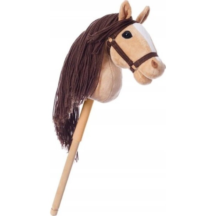 Hoppimals Cheval sur bâton HOPPIHORSE Cheval jouet A3 Beige
