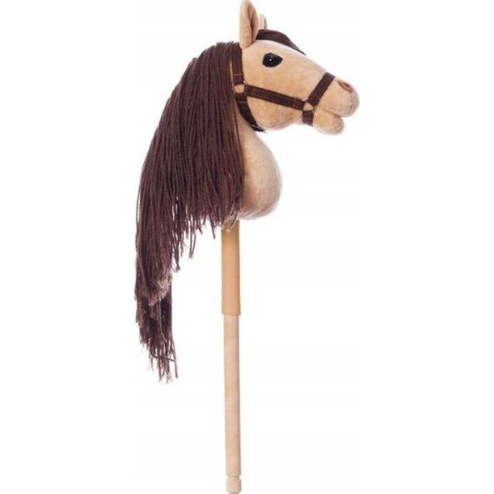 Hoppimals Cheval sur bâton HOPPIHORSE Cheval jouet A3 Beige