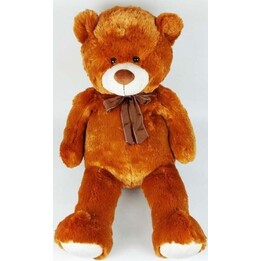 Ours en peluche Madej avec nœud, 70 cm, marron