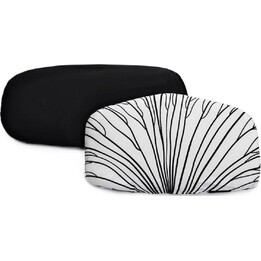 Kinder Kraft ENOCK high chair cushion, black and white.