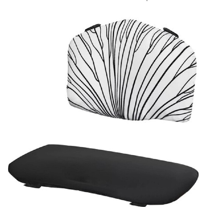 Cojín para trona Kinder Kraft ENOCK, en blanco y negro.