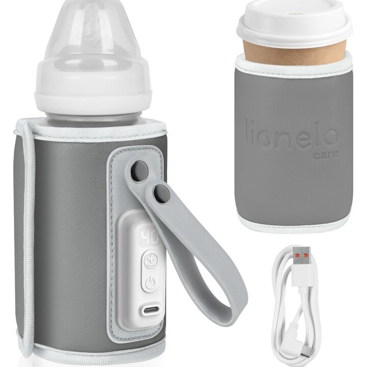 Calentador de biberones Lionelo Thermop Go en color gris