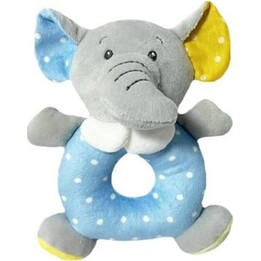 Sonajero de elefante Tulilo, 18 cm, colorido