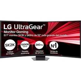 LG UltraGear 52-Zoll-Gaming-Monitor, 5K2K, 240 Hz, 1 ms, DisplayPort 2.1, 1000R-Krümmung
