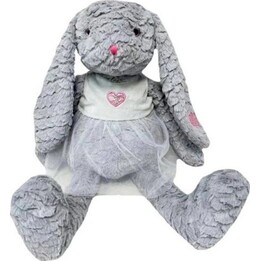 Tulilo Pink Bunny Mascot 32 cm gray