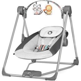 Balançoire pour bébé Lionelo OTTO, gris tourterelle