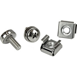 StarTech.com 20-Pack M5 12mm Screws, Square Hole Cage Nuts and Installation Tool, Hardware Mounting Kit for 19" or 10" Server Ra