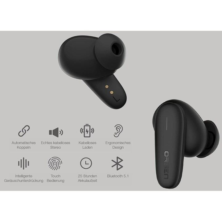Auricolari Bluetooth Orsen T3 neri