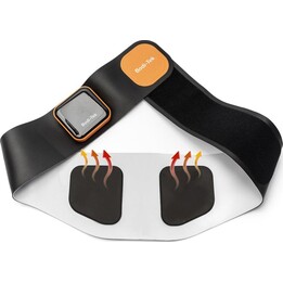 Bodi-Tek BT-ABSH-TOP-EU/1.2 Bauch- und Rückenmuskeltrainer mit Wärmefunktion, Schwarz/Orange