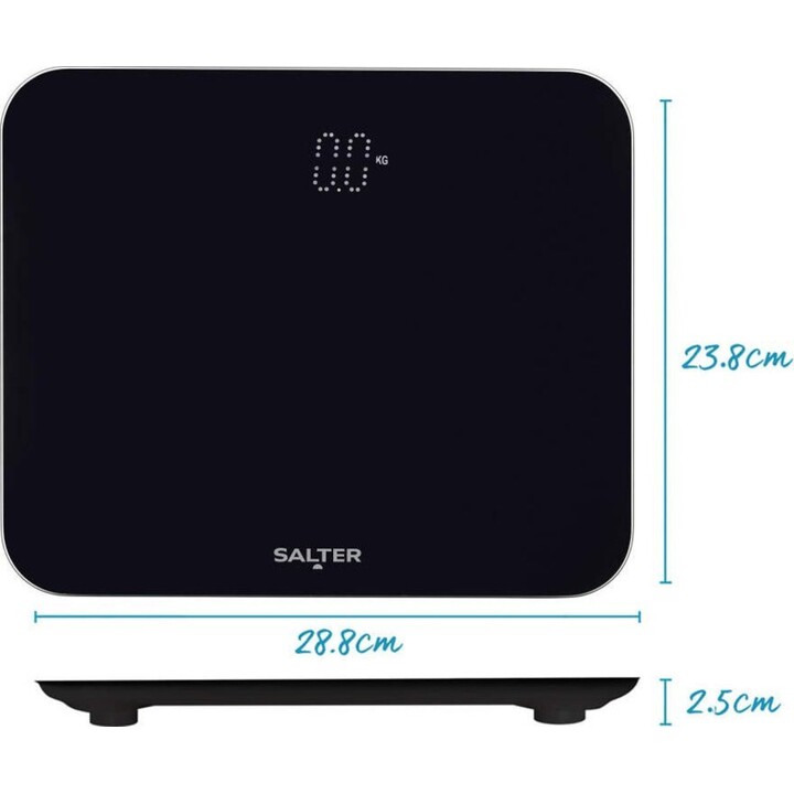 Salter 9204 BFEU12 Phantom Elektronische Waage, Schwarz