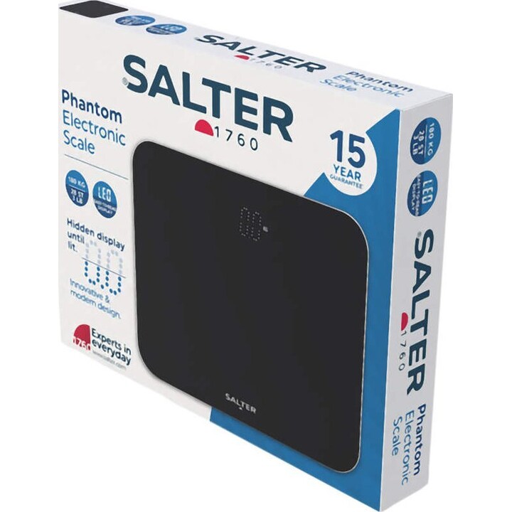Salter 9204 BFEU12 Phantom Elektronische Waage, Schwarz