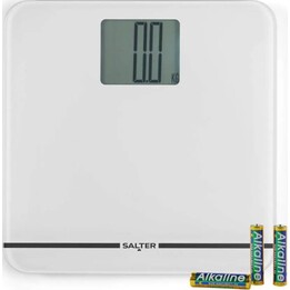 Bilancia elettronica da bagno compatta Salter 9207 WHCFEU12 in vetro, bianca
