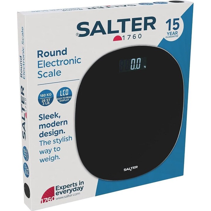 Bilancia elettronica rotonda Salter SA00709BFEU12, nera