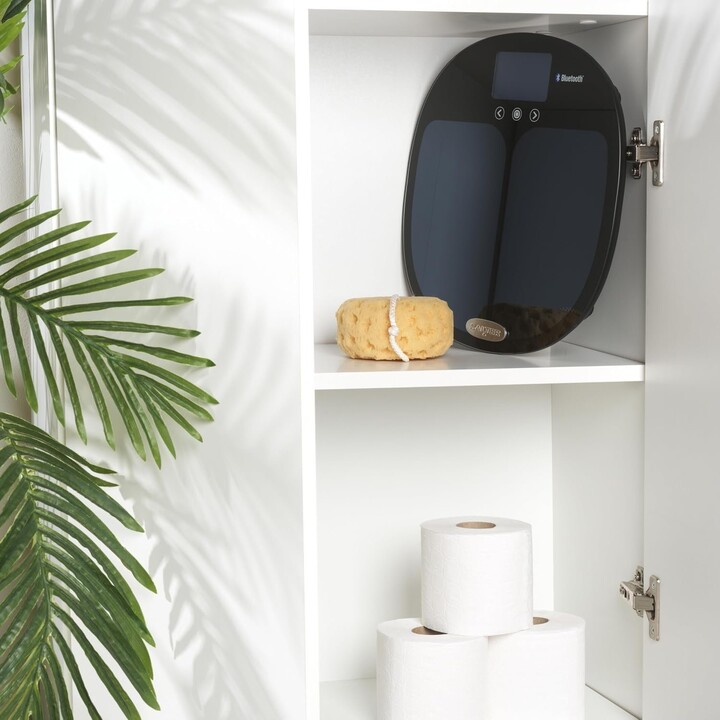 Bilancia pesapersone intelligente Salter 9192 BK3R Curve Bluetooth, nera.