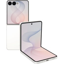 Samsung Galaxy Z Flip8 5G, 12GB 256GB, Teléfono AI, Pantalla de Cubierta Grande, Cámara de 50MP, 4300mAh, Crema
