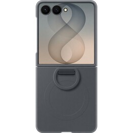 Capa traseira de silicone Samsung com anel magnético preto para Samsung Galaxy Z Flip 8