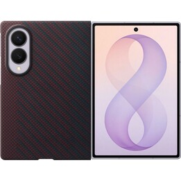 Samsung Carbon Back Cover Rojo Magnético Samsung Galaxy Z Fold 8