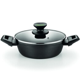 Monix Green Low Casserole M480528/ Ø28cm/ Forged Aluminum/ Suitable for Induction