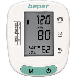 Beper 40.121 medidor de pressão de pulso branco