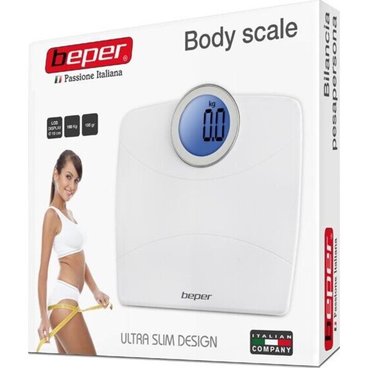 Beper 40.811B báscula personal electrónica blanca