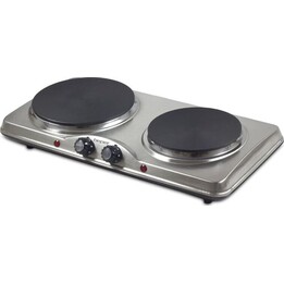 Beper 90.825 Electric Hot Plate 2500W Double Cast Iron Plates