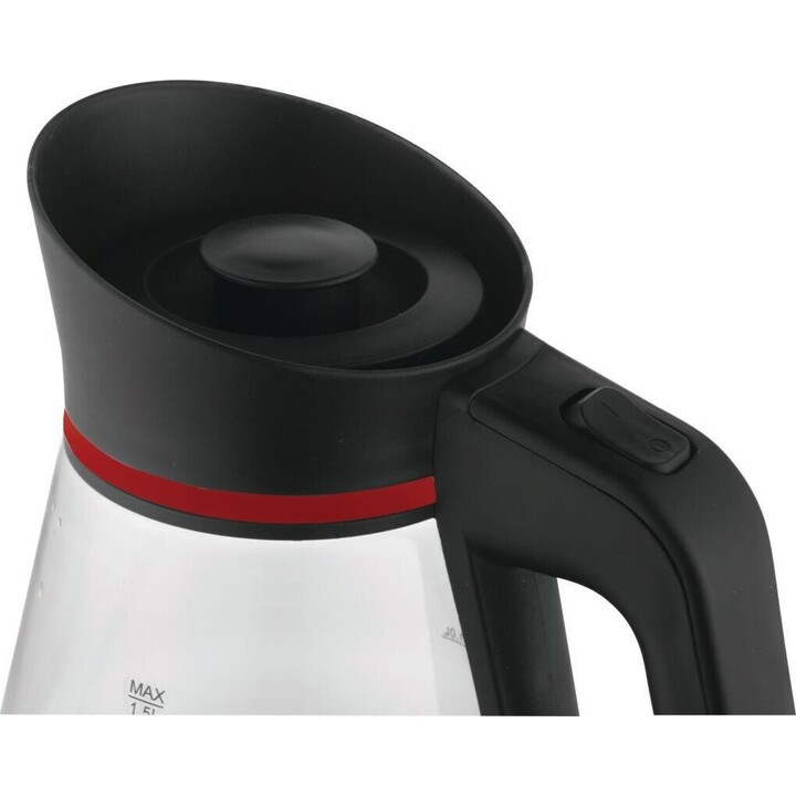 Prime3 SEK51RD hervidor eléctrico de vidrio rojo