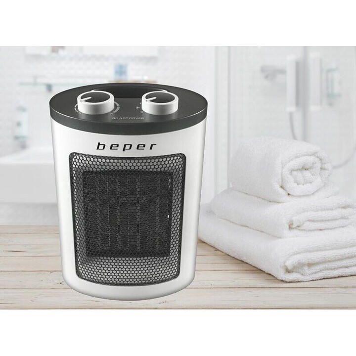 Beper RI.080 aquecedor ventilador cerâmico 1500W preto