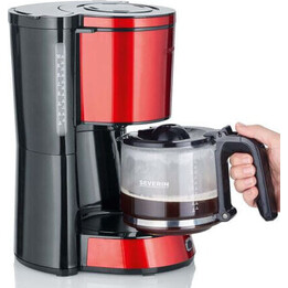 Severin KA 4817 macchina per caffè filtro rossa metallica