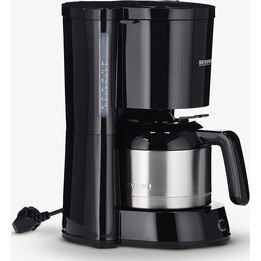 Severin KA 4835 macchina da caffè con caraffa termica, nero/argento