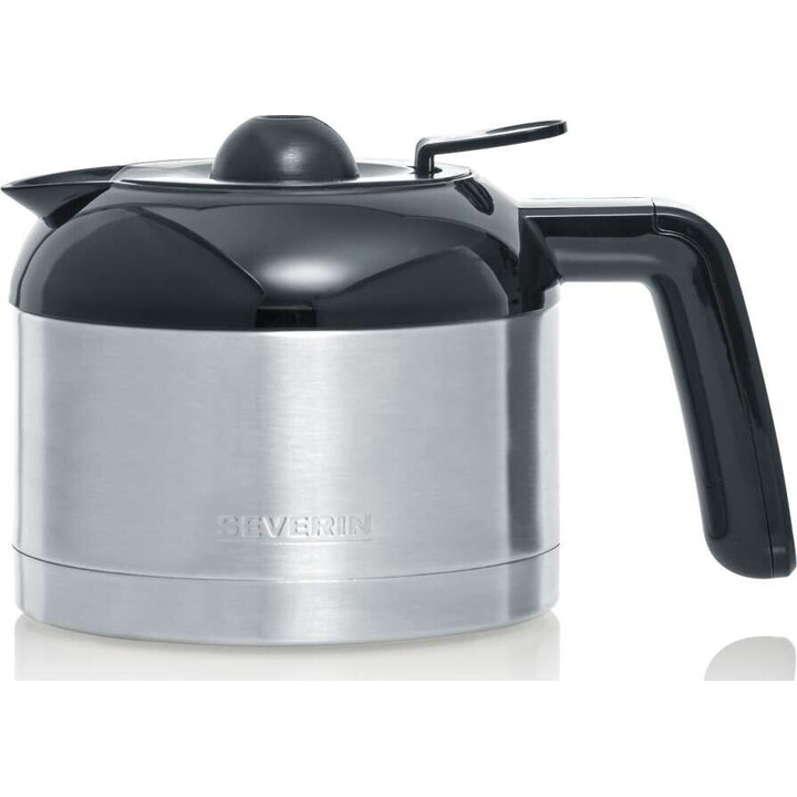 Severin KA 4835 macchina da caffè con caraffa termica, nero/argento