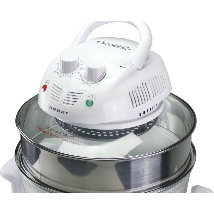 Beper BF.640 Multifunktionsofen 12L/18L, 1400W, Timer & Temperat…