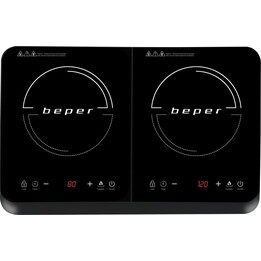 Beper BF.720 placa de inducción doble negra