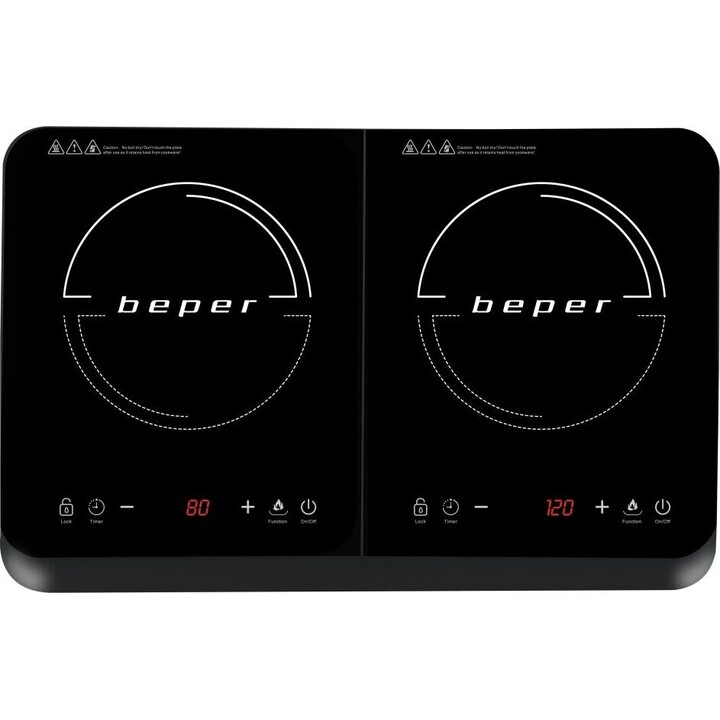 Beper BF.720 double induction hob black