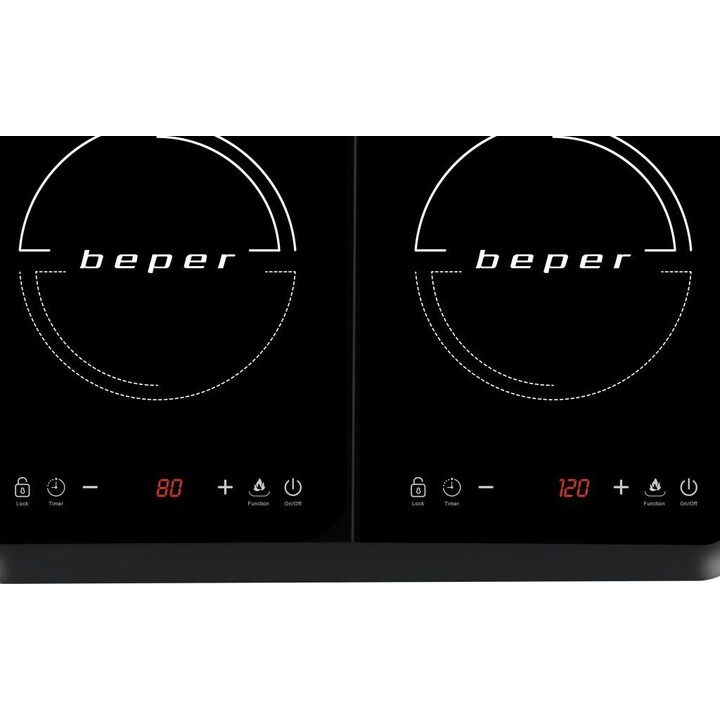 Beper BF.720 double induction hob black