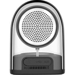 Altavoces TWS Devia Crystal Series con funda de silicona (2 unidades) Negro