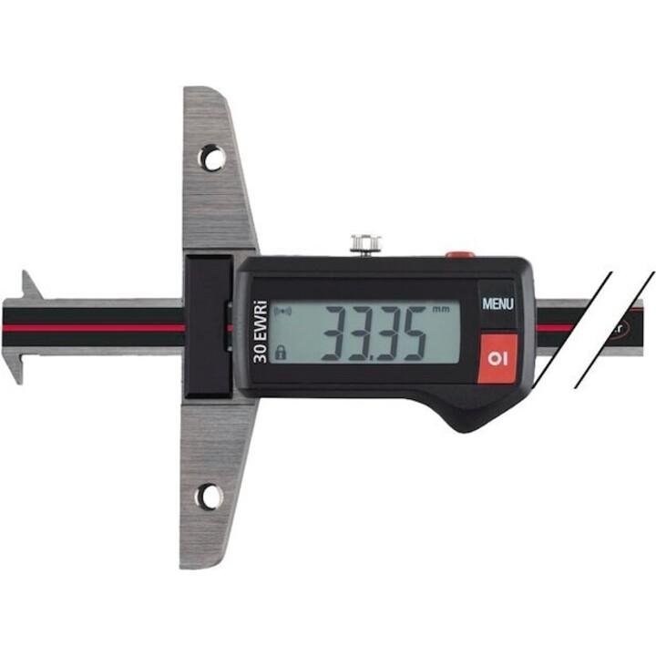 MAHR 30 EWR-D IP67 digital depth callipers, 200 mm, double hook