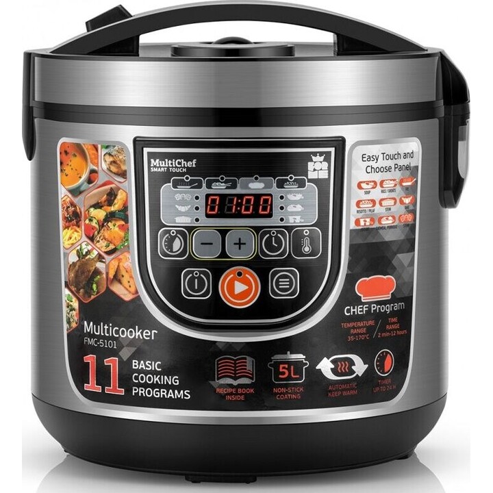 ForMe FMC-5101 multicuiseur 5 l acier inoxydable noir