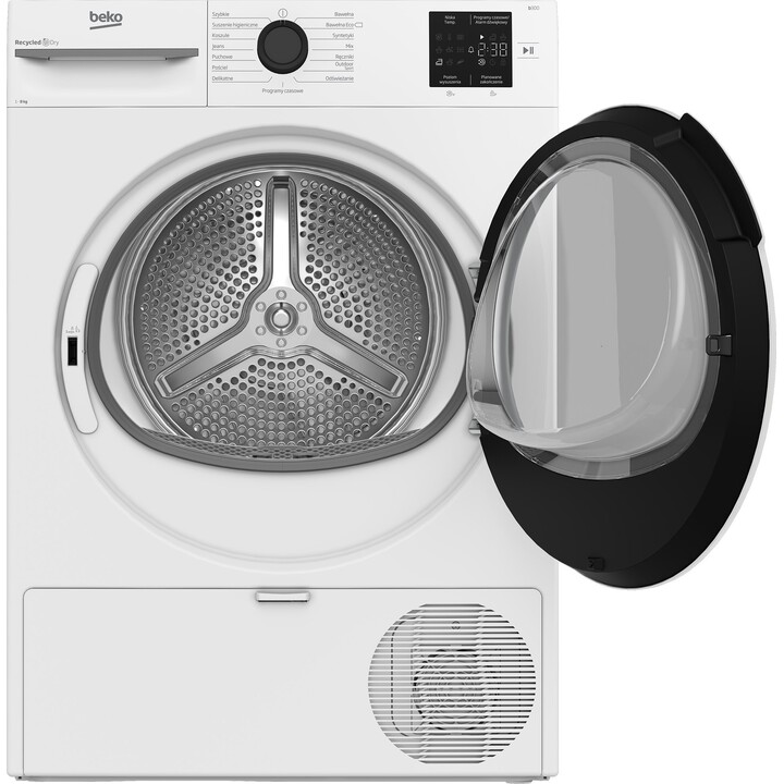 Beko Kondensationstrockner Beko B100 Bm1T38239W, schlanke Ausführung, 47 cm, 8 kg, 64 dB, Weiß